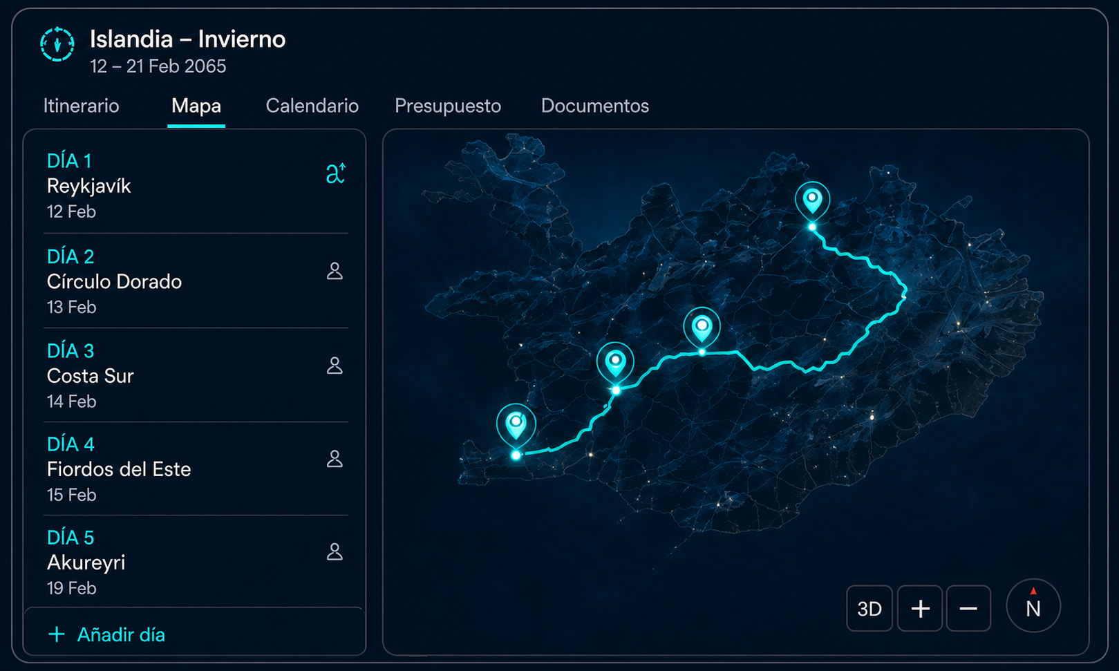 Organiza el viaje en el mapa con MyTravelHub